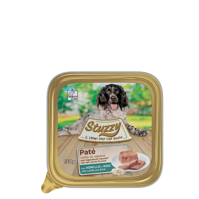 Stuzzy Paté con Agnello e Riso 150g - Cibo Umido per Cani Stuzzy Paté con Agnello e Riso 150g - Cibo Umido per Cani